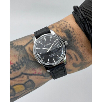 Custom Seiko Mod • Black Sakura Diamond Presage • 33mm